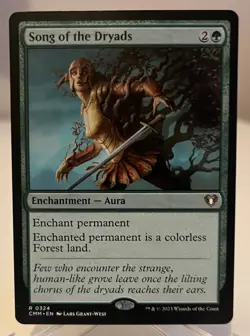 Magic MTG - Song of the Dryads Commander Masters Near Mint & Un-Played! - Image 1