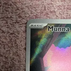 Pokemon Munna Holo Rare Basic Psychic 70 HP BLK EN 116/086 English Card - Image 5