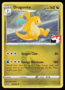 Pokemon Dragonite 131/195 Prize Pack Series Cards Non-Holo Pack Fresh - NM - Image 1