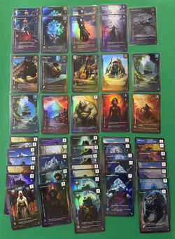 2025 Wonders of the First Foil Lot 50 Uncommon Cards- Crystal Colossus Crimson - Image 2
