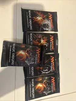 MTG ORIGINS 15 Card Booster Packs, Lot of 5 - Image 1