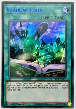 DLCS-EN076 Shadow Toon - Blue Ultra Rare 1st Edition Near Mint YuGiOh Card - Image 1