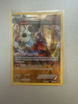 Rhyperior 77/160 LP/NM Pokemon Cards XY - Primal Clash Holo Rare - Image 1