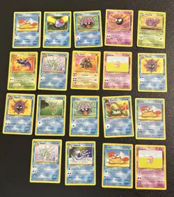 Pokemon Fossil 19 Card Common/Uncommon Set 1999 WOTC Lot - Image 1