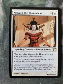 MTG Magic the Gathering - 1 x Masako the Humorless - Kamigawa - EX - Image 1