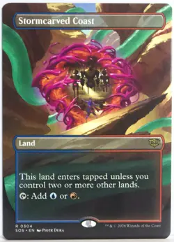 Stormcarved Coast [New, Near Mint] Borderless Art {Secrets of Strixhaven} - Image 1