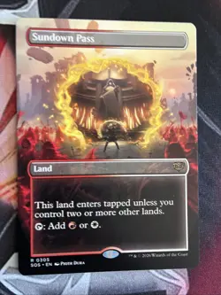 Sundown Pass (Borderless) - Secrets of Strixhaven - NM-Mint - MTG - Image 1