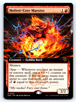 Molten-Core Maestro Extended Art - Secrets of Strixhaven - MTG - Image 1