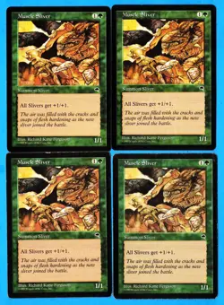 Muscle Sliver - Tempest MTG Green Common Creature LP X 4 (D) - Image 1