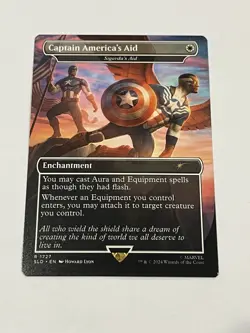 MTG - Secret Lair - Captain America's Aid- Sigarda’s Aid #1727 Non Foil Misprint - Image 1