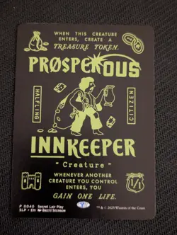 1x Prosperous Innkeeper ~~ Borderless (0040) NM-Mint, English Secret Lair MTG Ma - Image 1