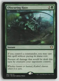 Obscuring Haze Lightly Played 61 Commander 2020 Magic: The Gathering - Image 1