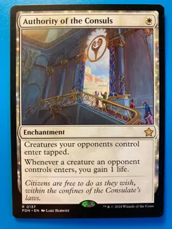 MTG 1x Authority of the Consuls # 137 Foundations Magic the Gathering Card x1 NM - Image 1