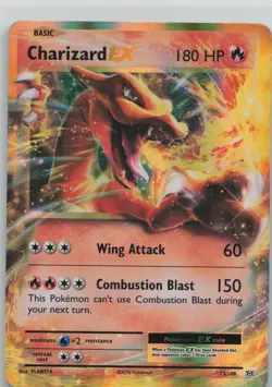 Charizard EX 12/108 Holo EX Rare Evolutions Pokemon Lightly Played - Image 1