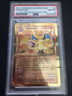 2021 pokemon celebrations charizard psa 8 - Image 1