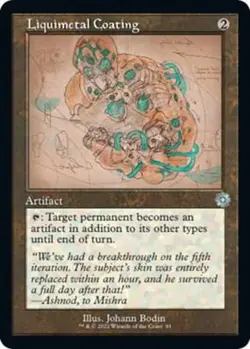 Liquimetal Coating (Schematic) NM #91 The Brothers' War: Retro Artifacts MTG - Image 1