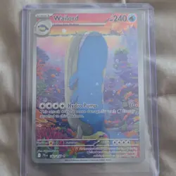 Pokemon Wailord 162/159 Sv09 Journey Together Holo 240 HP Illustration Rare - Image 1