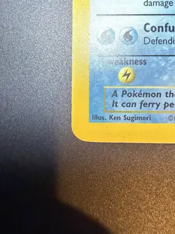 Pokemon TCG Lapras 10/62 Fossil 1st Edition Holo Rare 1999 Ken Sugimori 80 HP - Image 3