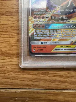 [PSA 10] 2019 POKEMON S&M RESHIRAM & CHARIZARD GX TAG TEAM #20 UNBROKEN BONDS - Image 5