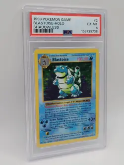 Blastoise 1999 Pokemon Base Set Shadowless Holo #2 PSA 6 - Image 3