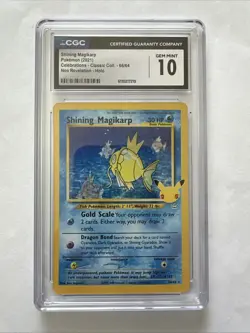 2021 Pokemon Celebrations Classic Collection Shining Magikarp Holo CGC 10 - Image 1