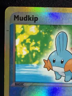 Pokemon Mudkip 60/109 EX Ruby & Sapphire 2003 Reverse Holo Common 50 HP DMG - Image 2