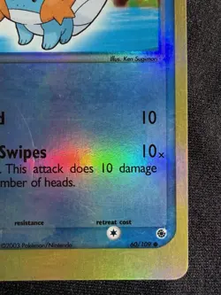 Pokemon Mudkip 60/109 EX Ruby & Sapphire 2003 Reverse Holo Common 50 HP DMG - Image 5