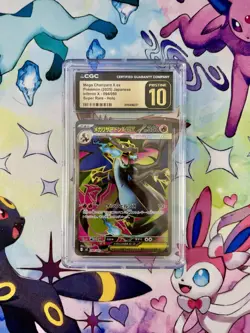 2025 Pokemon JPN Inferno X #094 Mega Charizard X Ex - CGC Pristine 10 - Image 1