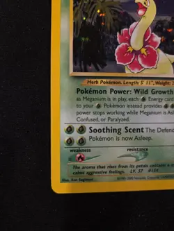 Pokemon TCG Meganium 11/111 Neo Genesis Holo (With Swirl) - Image 3