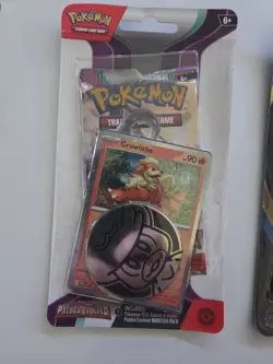 Pokemon Paldea Evo + Phantasmal Checklane Blister Promo With Coin - Image 2