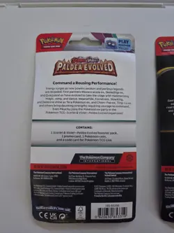 Pokemon Paldea Evo + Phantasmal Checklane Blister Promo With Coin - Image 5