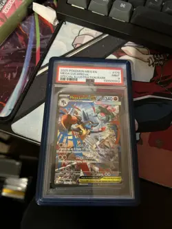 Pokemon Mega Lucario ex Me01 Special Illustration Rare Holo 179/132 PSA 9 2025 - Image 1