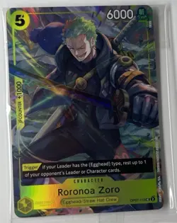 Roronoa Zoro OP07-113 UC Foil Illustration Box Vol.3 One Piece Promo Sealed - Image 1