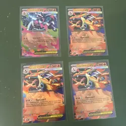 Pokemon TCG Mega Charizard X EX & Y EX Holo Lot of 4 promo cards - Image 1