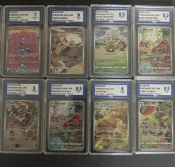 Pokemon TCG Graded Bundle Of Ten Cards Art Rare And Character Rare - Image 3