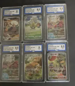 Pokemon TCG Graded Bundle Of Ten Cards Art Rare And Character Rare - Image 4