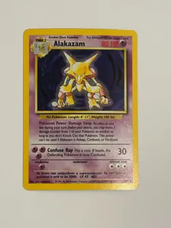 Alakazam 001/102 Base Set Holo NM - Pokemon Card TCG Vintage - Image 1