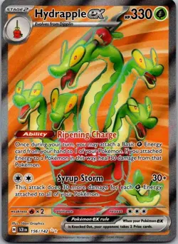Pokemon Stellar Crown Hydrapple ex Card 156/142 NM - Image 1
