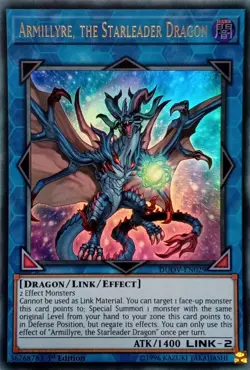 DUOV-EN029 ARMILLYRE, THE STARLEADER DRAGON ULTRA RARE 1ST EDITION YuGiOh CARD - Image 1
