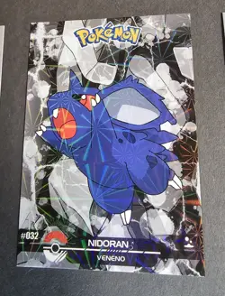 NIDORAN - POKEMON BLACK DARK CRYSTAL CARD COLLECTION HOLO - Image 1