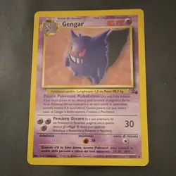 Pokemon TCG Gengar Fossil 20/62 Italian Rare Stage 2 Regular 80 HP Card - Image 1