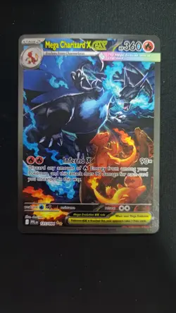 Mega Charizard X ex 125/094 SPECIAL Illustration Rare Pokemon Phantasmal Card 7 - Image 2