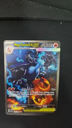 Mega Charizard X ex 125/094 SPECIAL Illustration Rare Pokemon Phantasmal Card 7 - Image 4