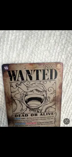 Bandai One Piece Monkey.D.Luffy SP Character OP05-119 10 Cost 12000 Power Card - Image 2