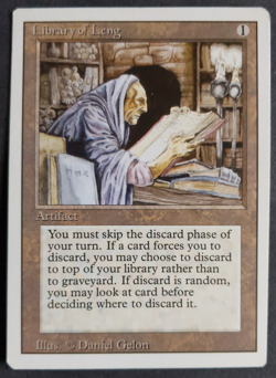 MTG Library of Leng | Revised | NM | Rare Artifact | Vintage - Image 1