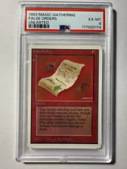 False Orders 1993 Unlimited MTG PSA 6 EX-MT Excellent to MINT Vintage - Image 2