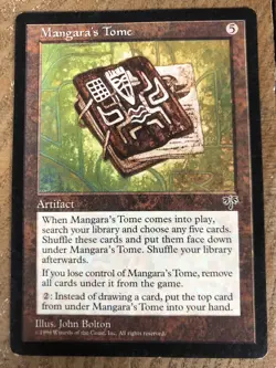 MTG - MANGARA'S TOME - MIRAGE - NM - Image 1