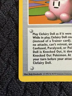 Pokemon TCG Clefairy Doll Trainer Base Set Shadowless 70/102 Rare Vintage WoTC - Image 4