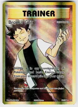 BROCK'S GRIT 107/108 ULTRA RARE EVOLUTIONS POKEMON HOLO NM/M - Image 1