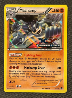 Pokemon Machamp XY13 Furious Fists Pre-Release Promo Holofoil - LP - Image 1